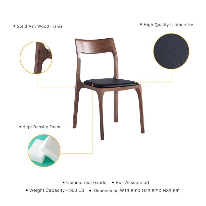 Moderno Stackable Dining Chair- Set of 4
