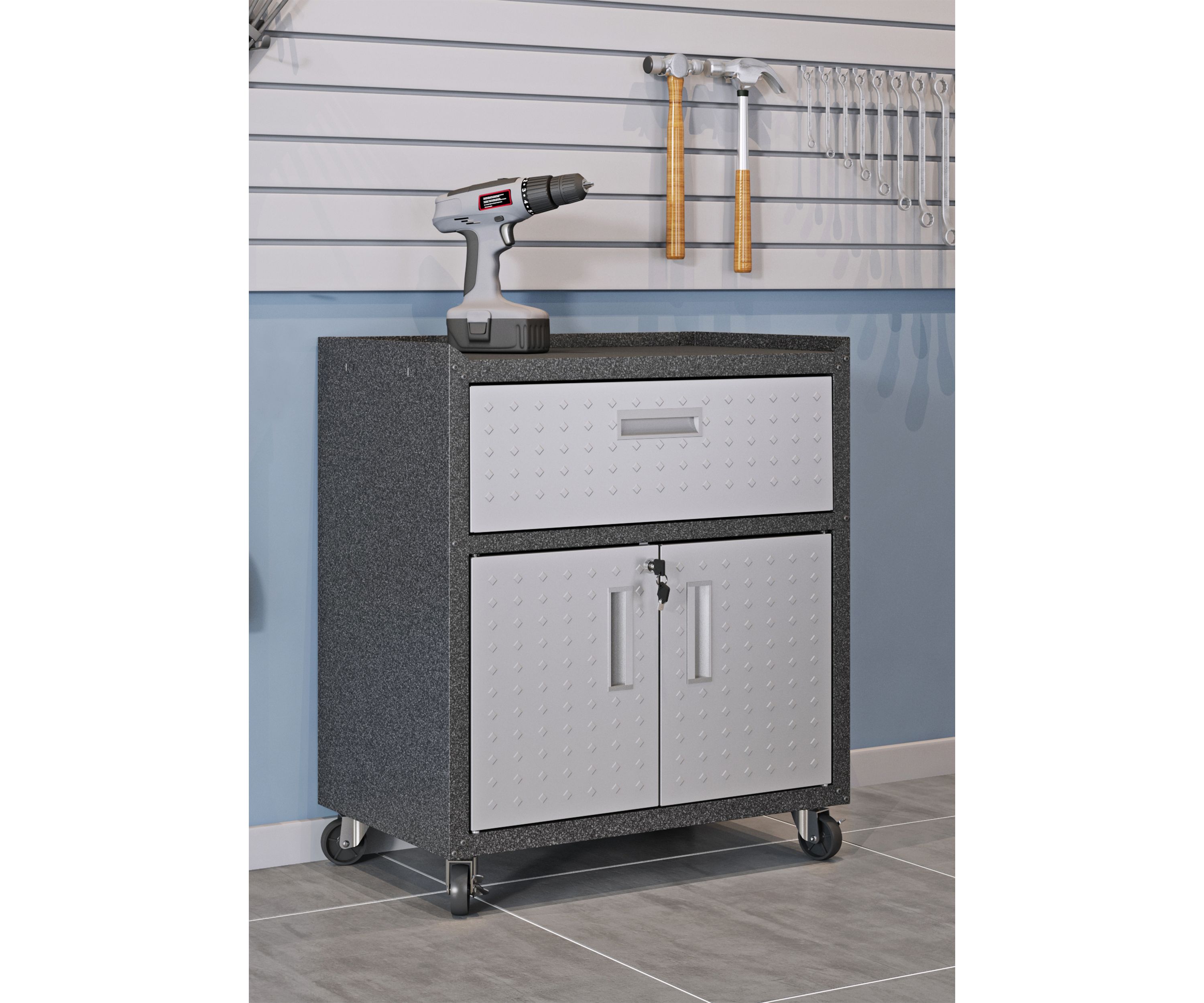  31.5 Inch Fortress Garage Mobile Cabinet