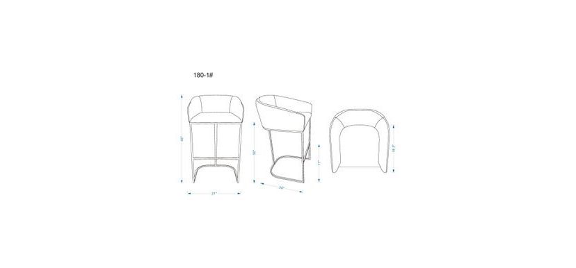 Louvre Barstool -Set of 3