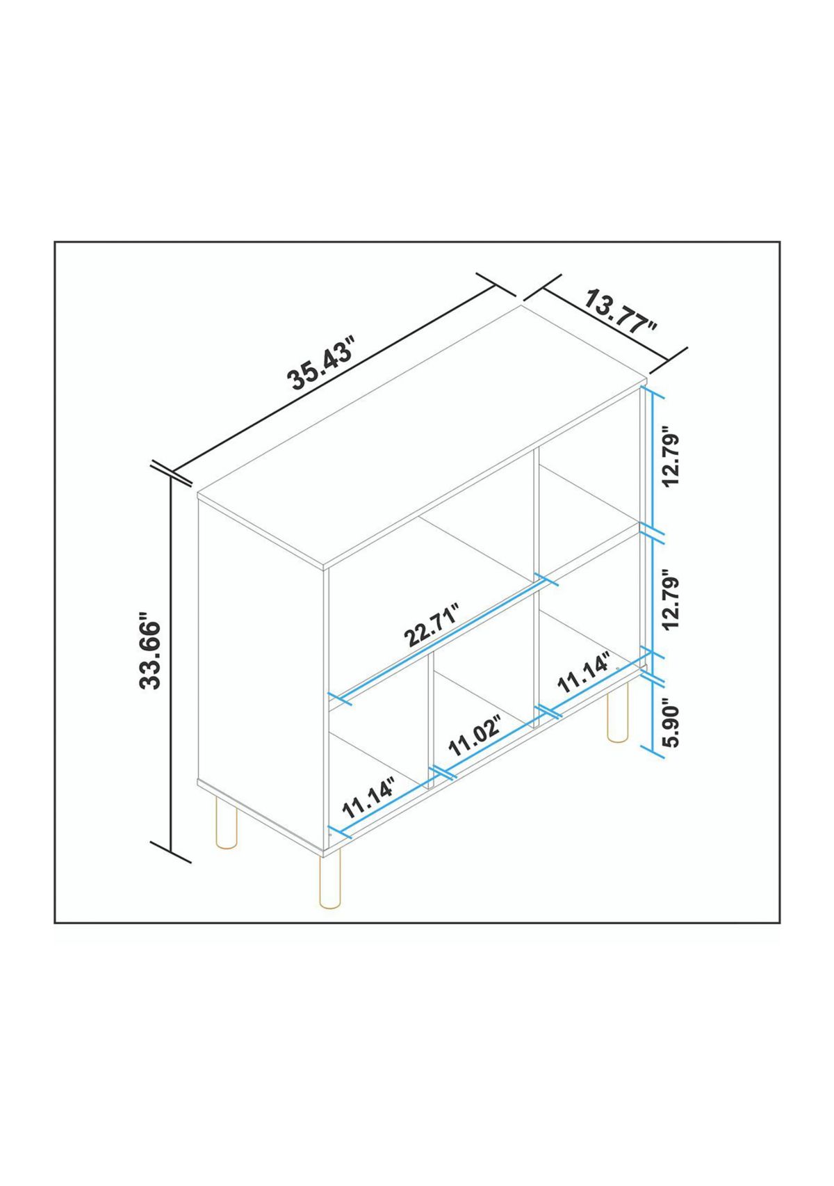 Essex 33.66 Low Bookcase