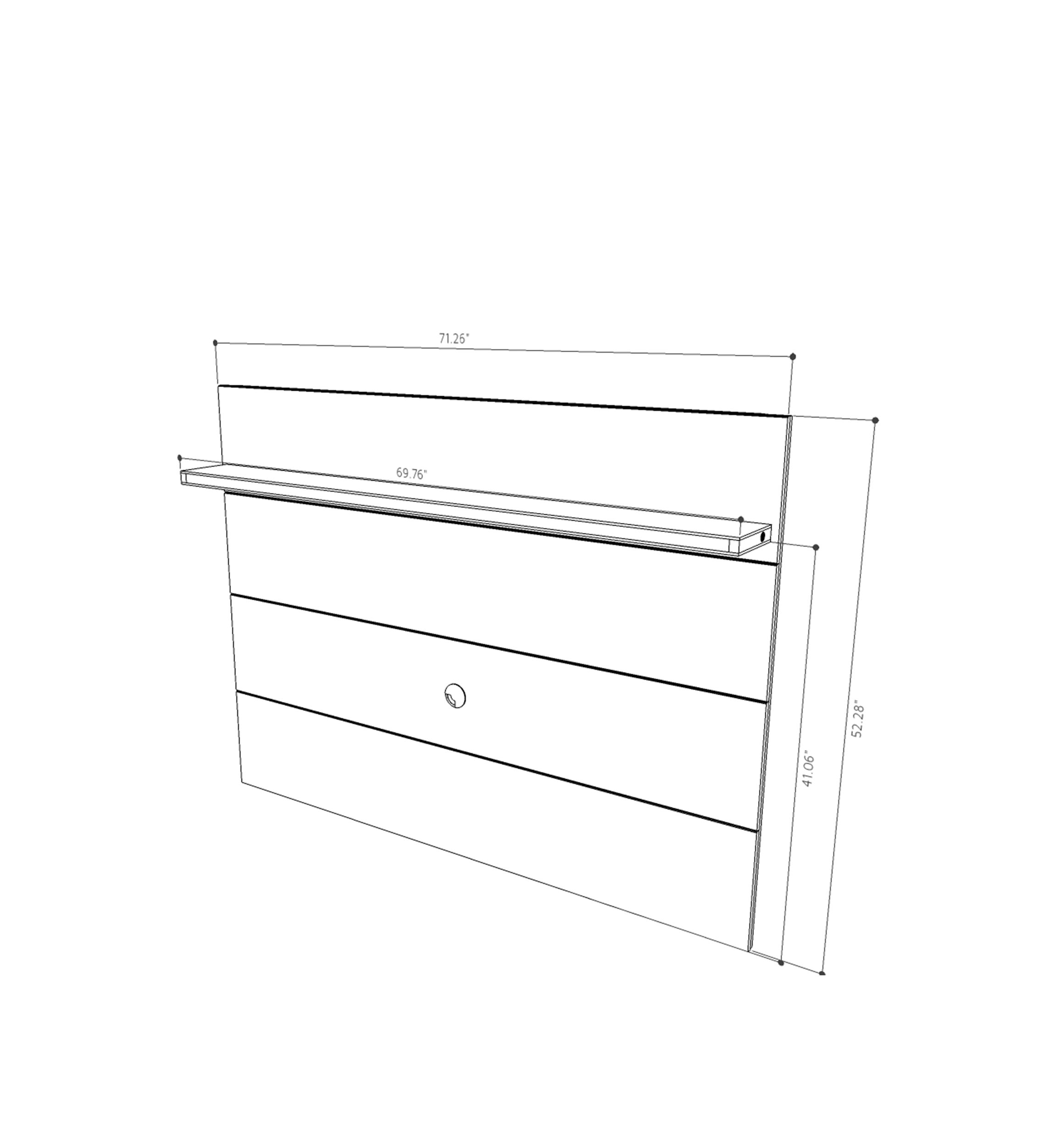 Cabrini Floating Wall TV Panel 1.8