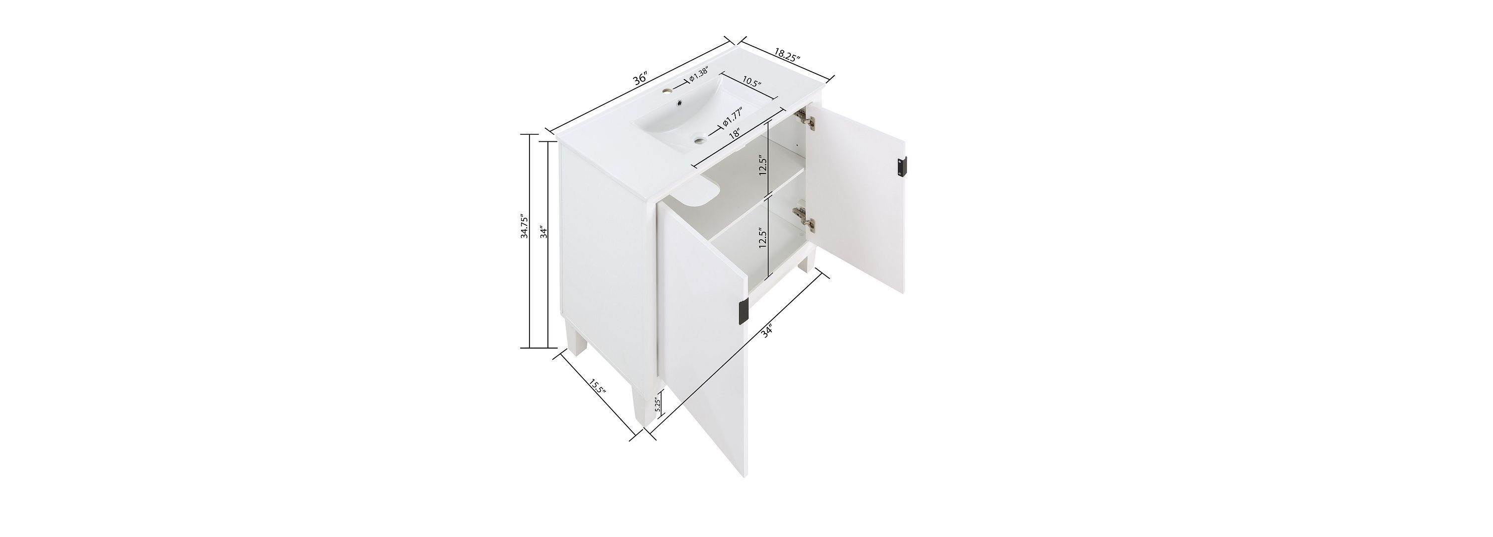 Hyde 36 Vanity Sink