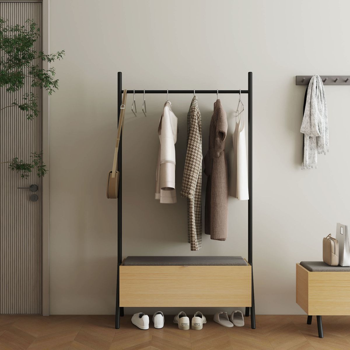Manhattan Comfort Paloma Open Hanging Closet - Set of 1 | Belk