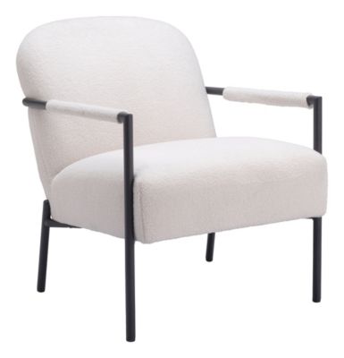 Zuo Modern Chicago Accent Chair Ivory