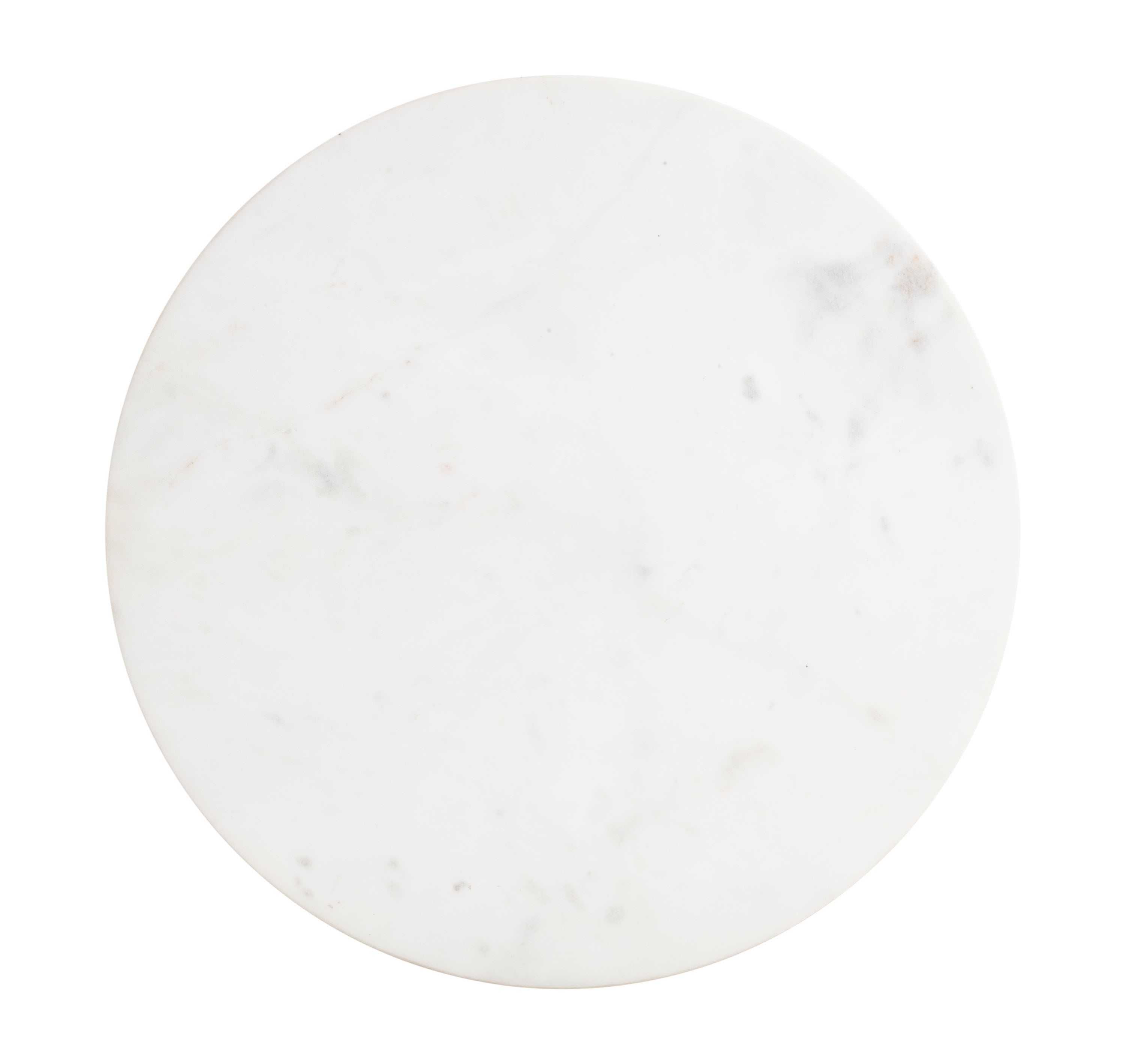 Mazara Side Table White & Natural