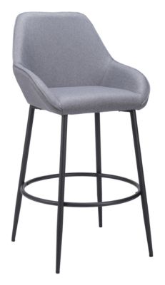 Zuo Modern Vila Barstool (Set of 2) Gray