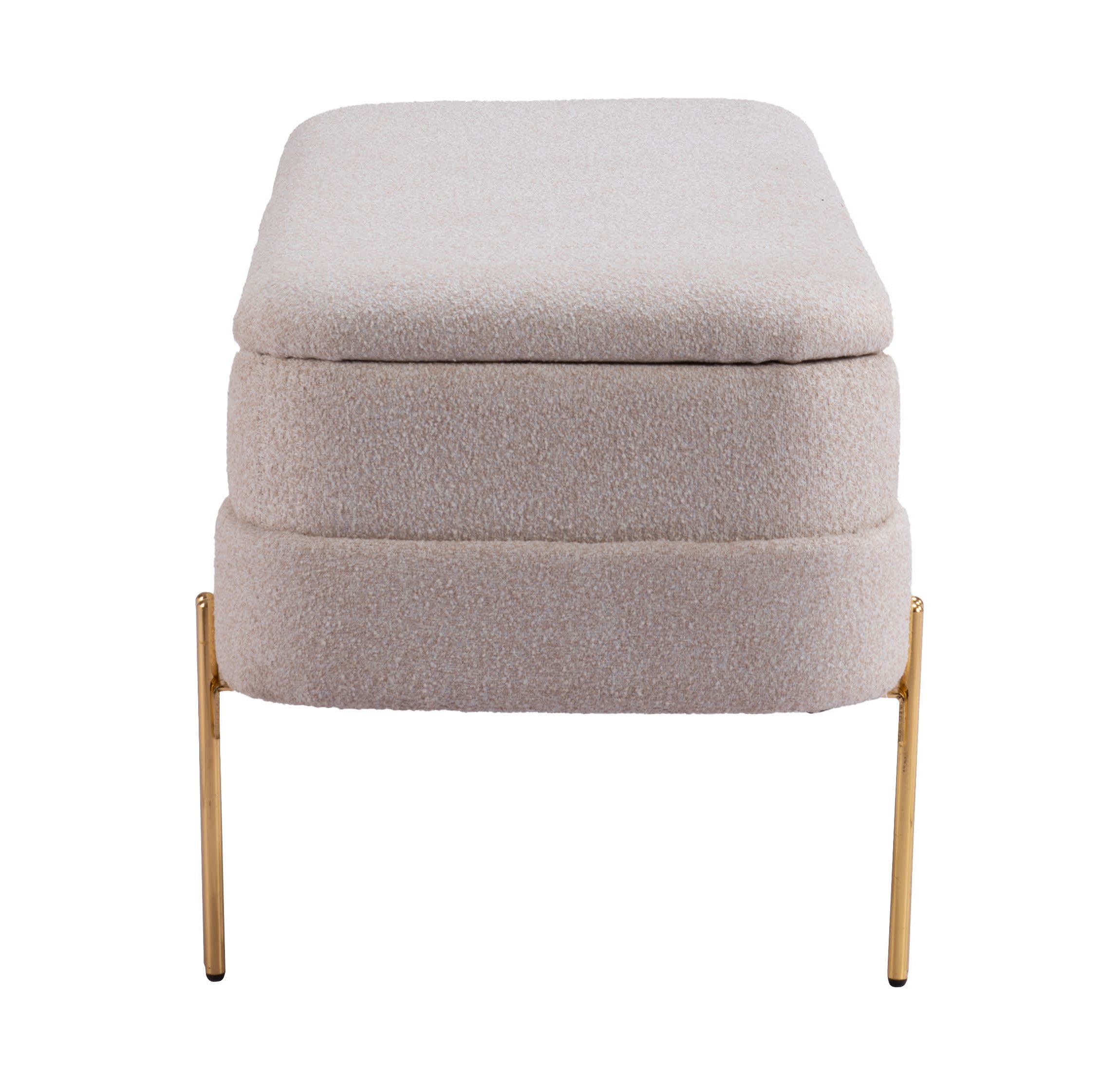 Lebreton Storage Bench Oatmeal Beige