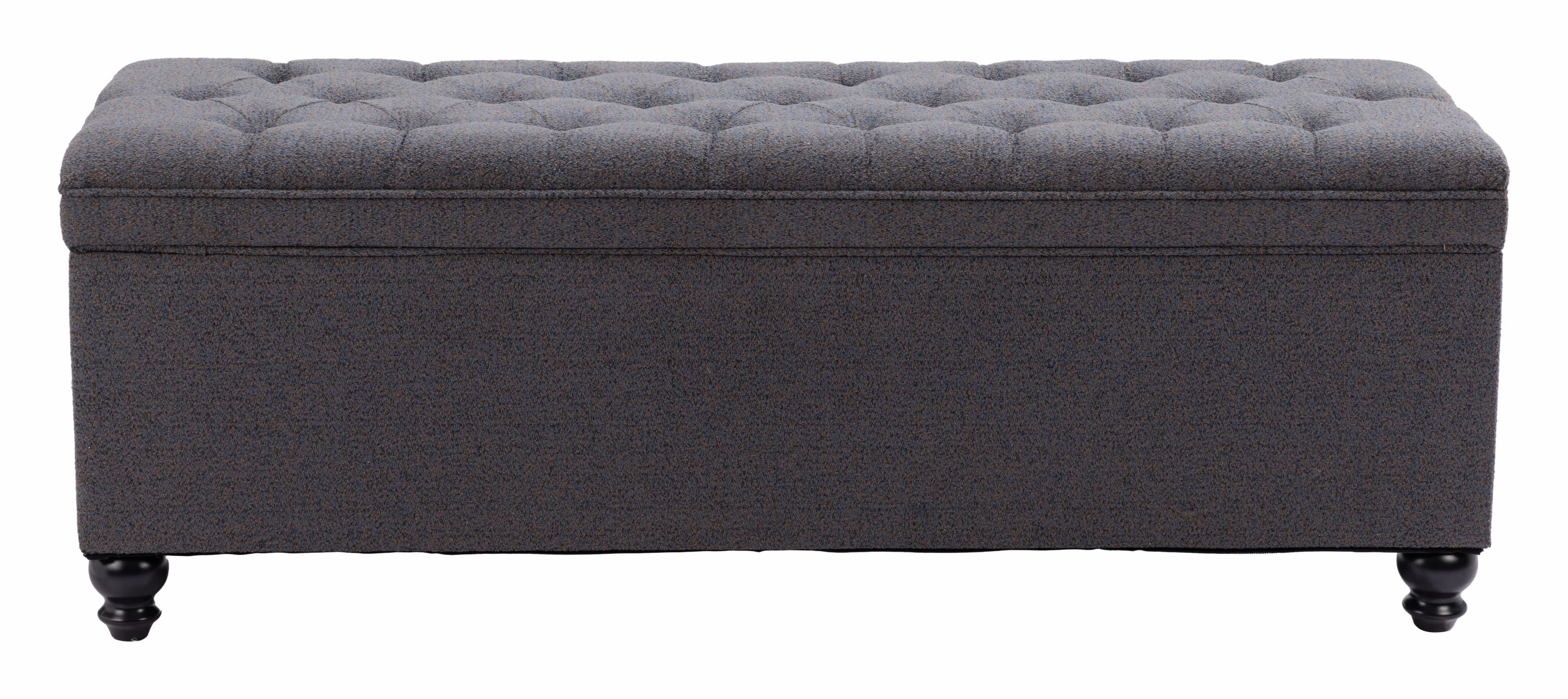 Halifax Storage Bench Gravel Gray
