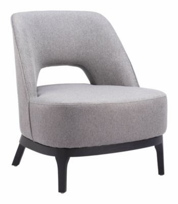 Zuo Modern Mistley Accent Chair Gray, Grey