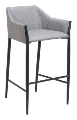 Zuo Modern Andover Barstool Slate Gray
