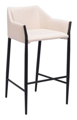 Zuo Modern Andover Barstool Beige