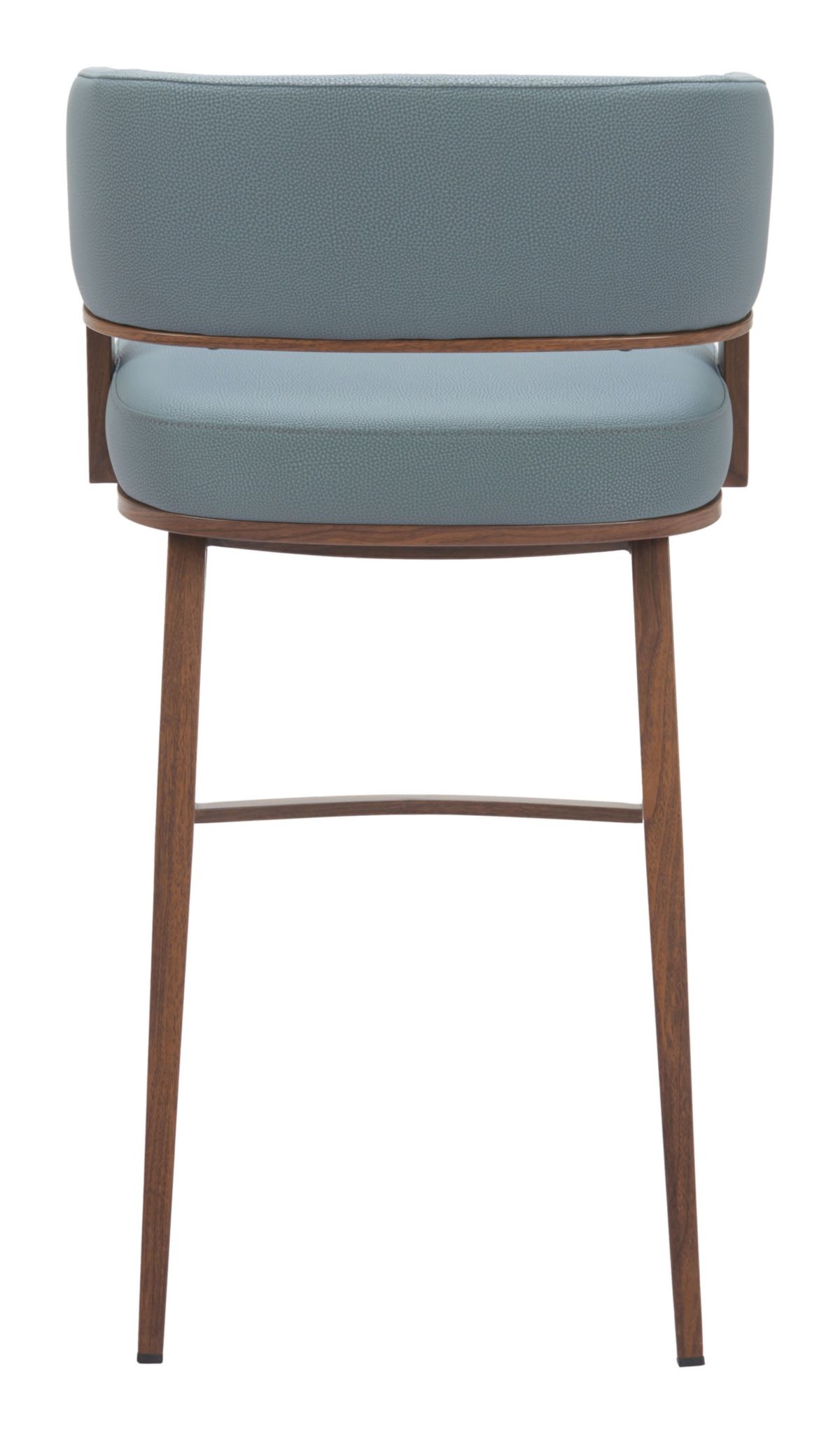 Poise Barstool Azure Gray & Walnut