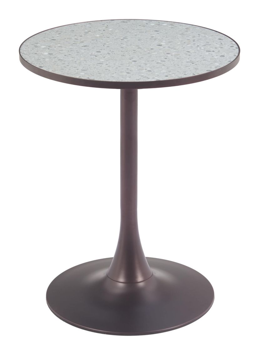 Bite Bistro Table Gray & Bronze