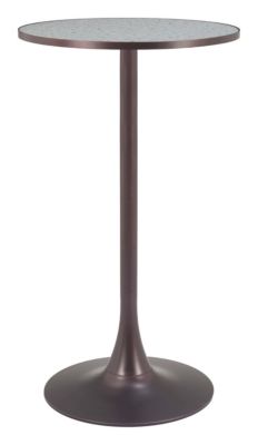 Zuo Modern Bite Bar Table Gray & Bronze