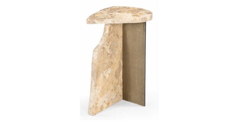 Surya Side Table Beige