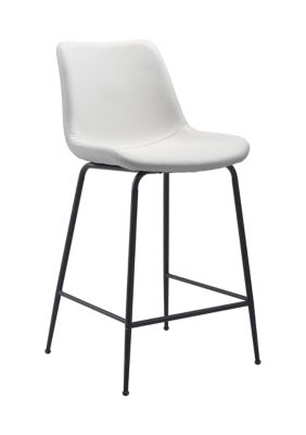 Zuo Modern Byron Counter Chair, White