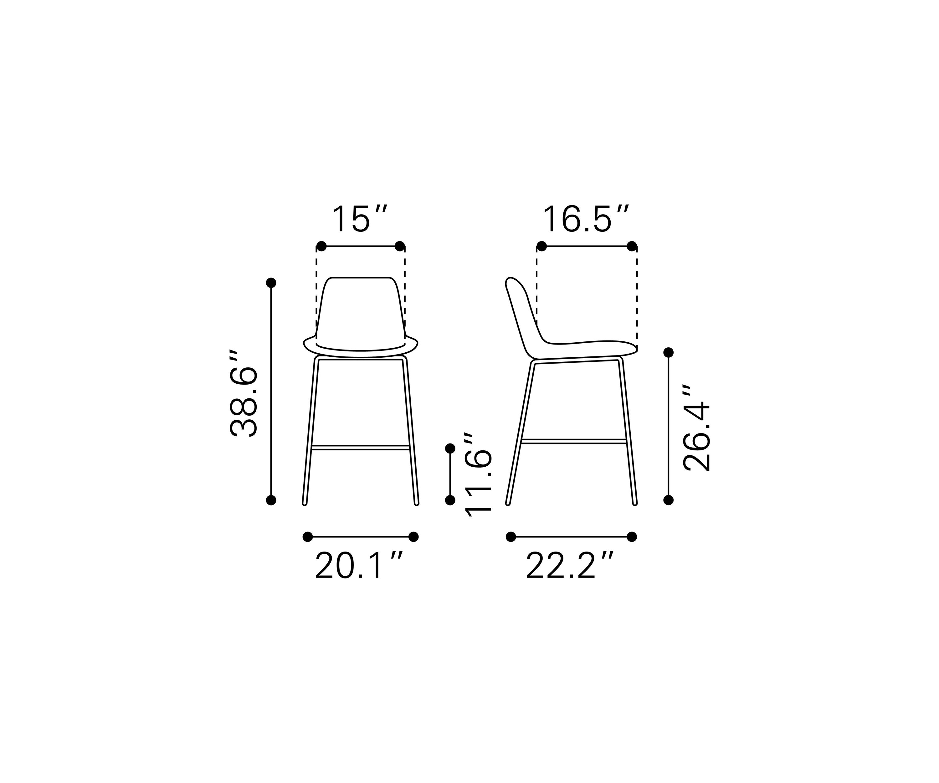 Byron Counter Chair