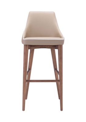 Zuo Modern Moor Bar Chair, Beige -  0842896105014