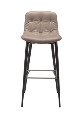 Zuo Modern Tangiers Bar Chair- Set of 2, Beige -  0842896135004