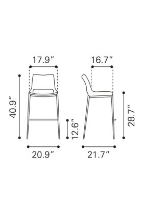 Ace Bar Chair - Set of 2