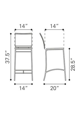 Soar Bar Chair - Set of 2