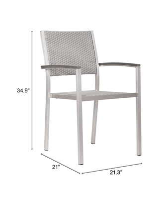 Zuo Metropolitan Arm Chair Set Of 2, Zuo Cosmopolitan Outdoor Furniture