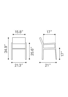 Metropolitan Arm Chair - Set of 2