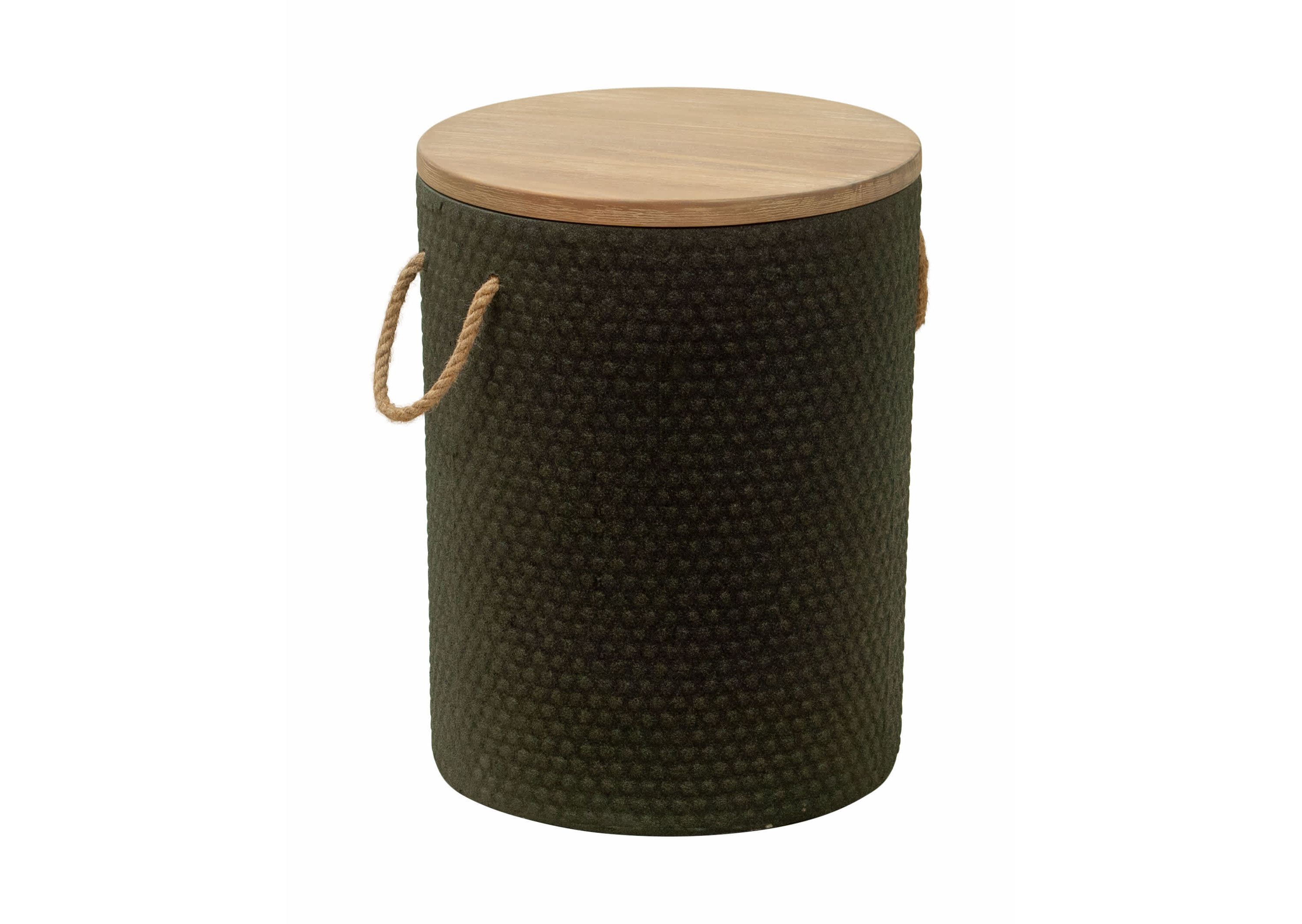 Beban Side Table Natural & Black