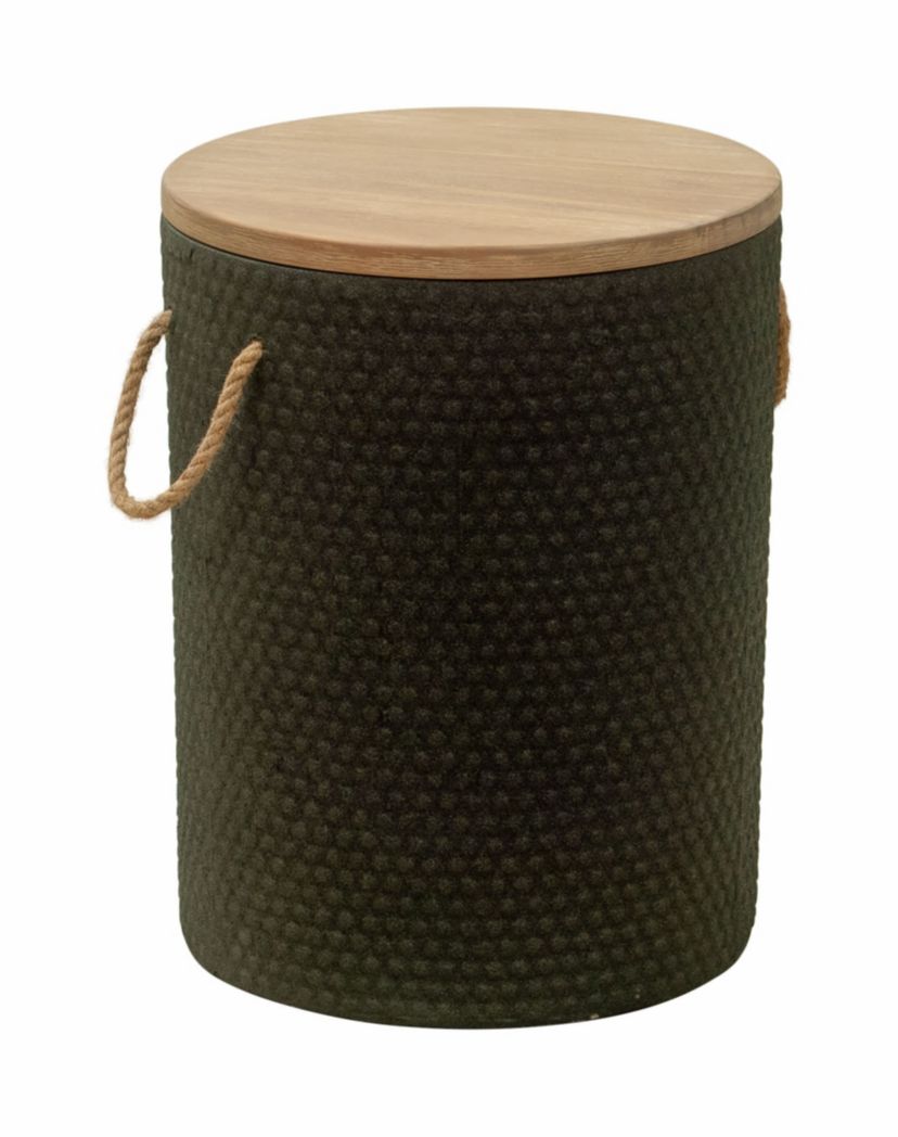 Beban Side Table Natural & Black