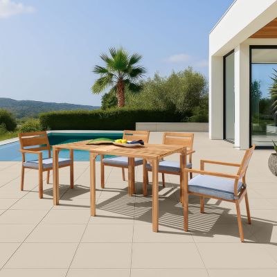 Zuo Modern Riviera Extendable Dining Table Natural