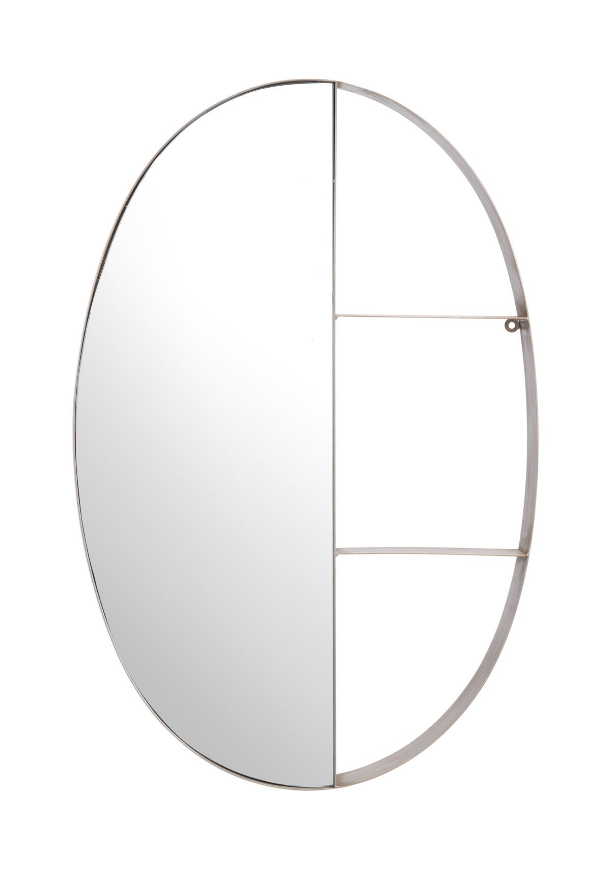 Latitude Oval Shelf Mirror