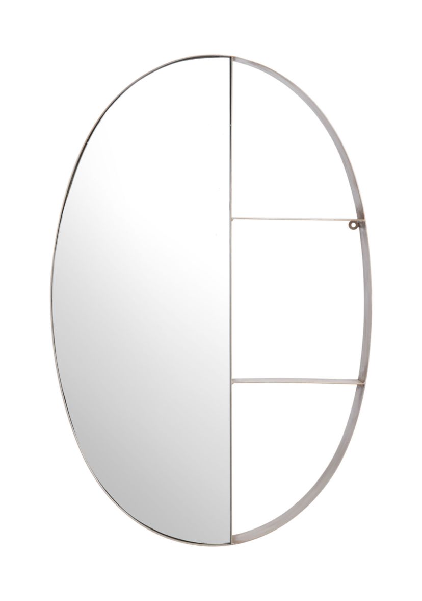 Latitude Oval Shelf Mirror