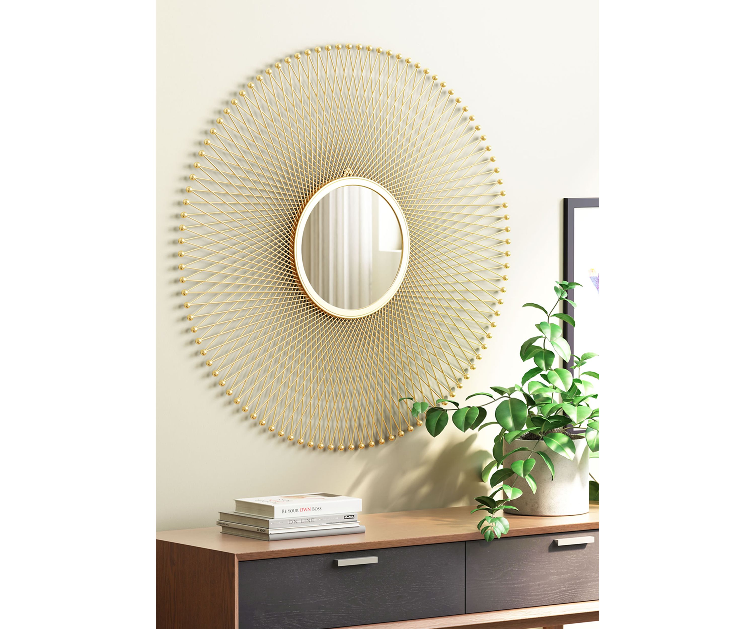 Glow Round Mirror