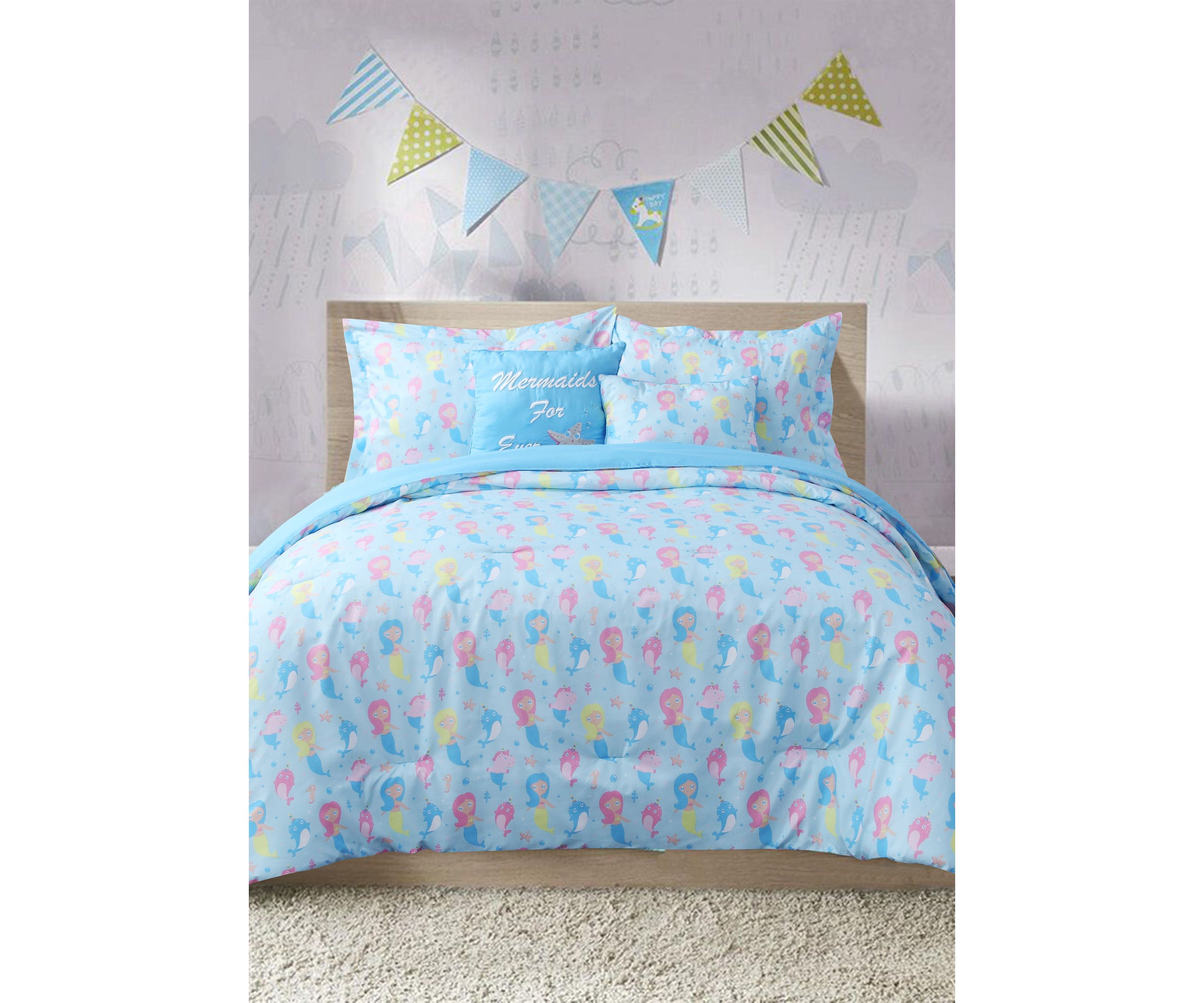Mermaid Parade 4-Piece Comforter Set