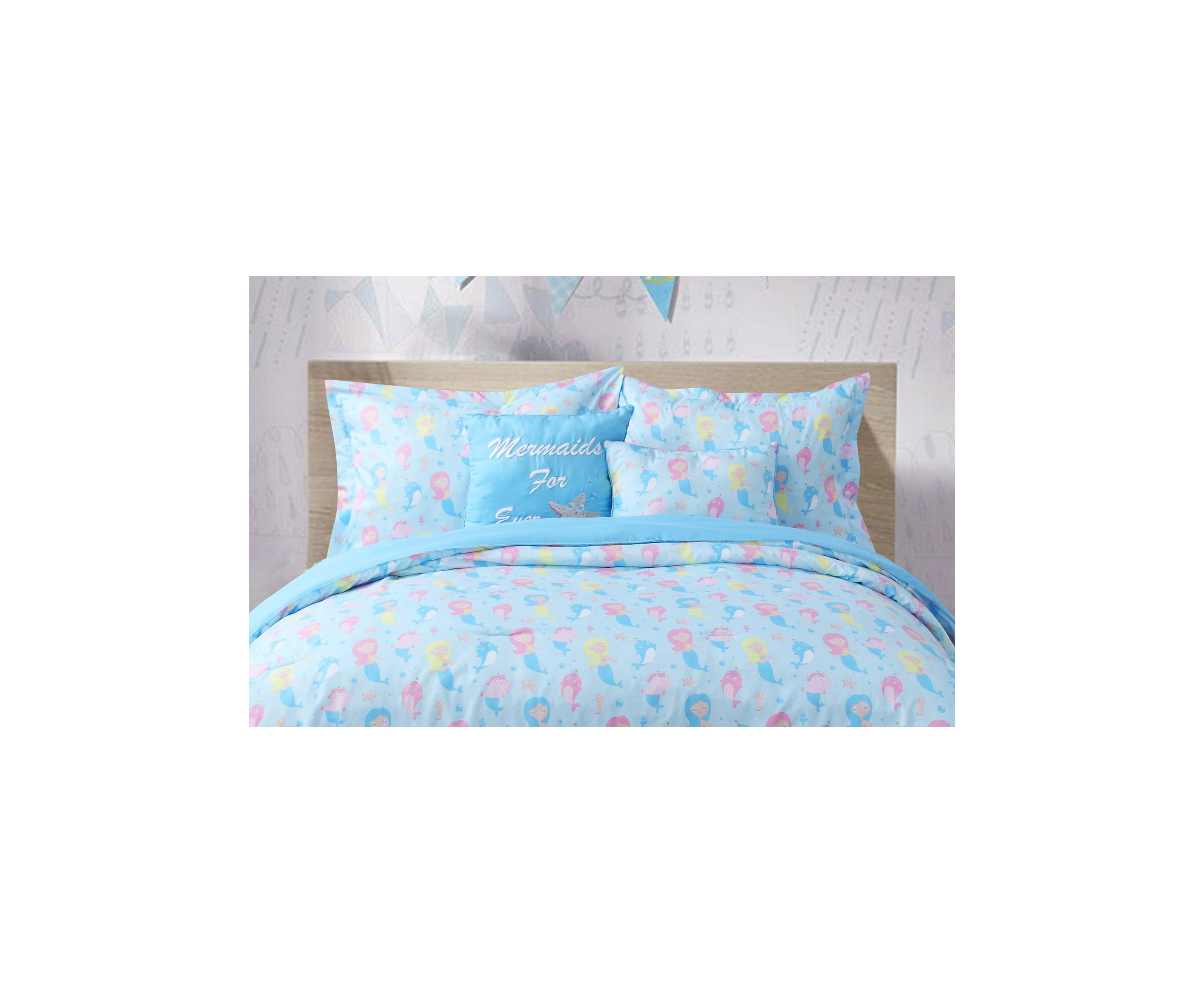 Mermaid Parade 4-Piece Comforter Set