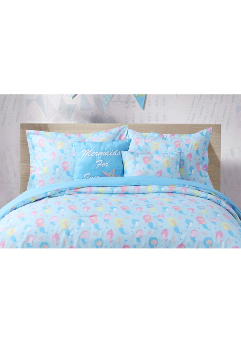 Mermaid Parade 4-Piece Comforter Set