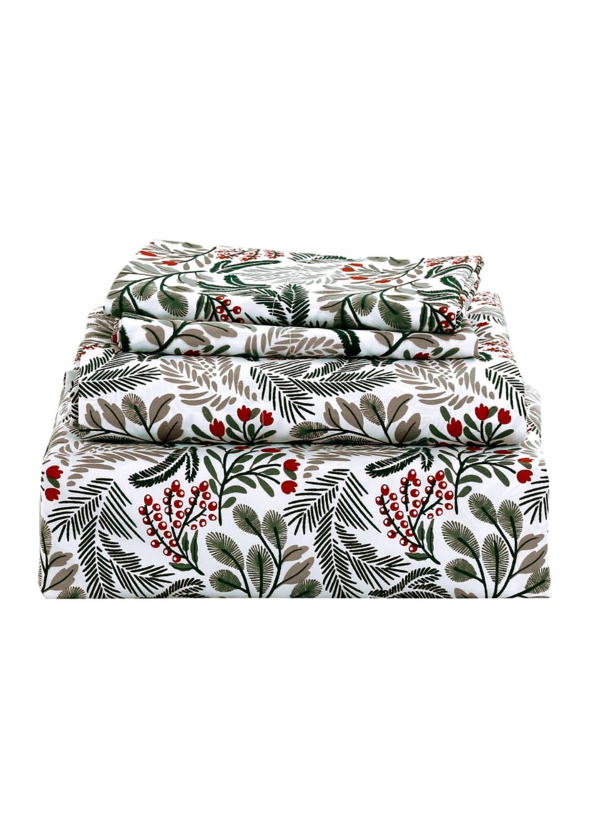 Pine Flower Sheet Set  King