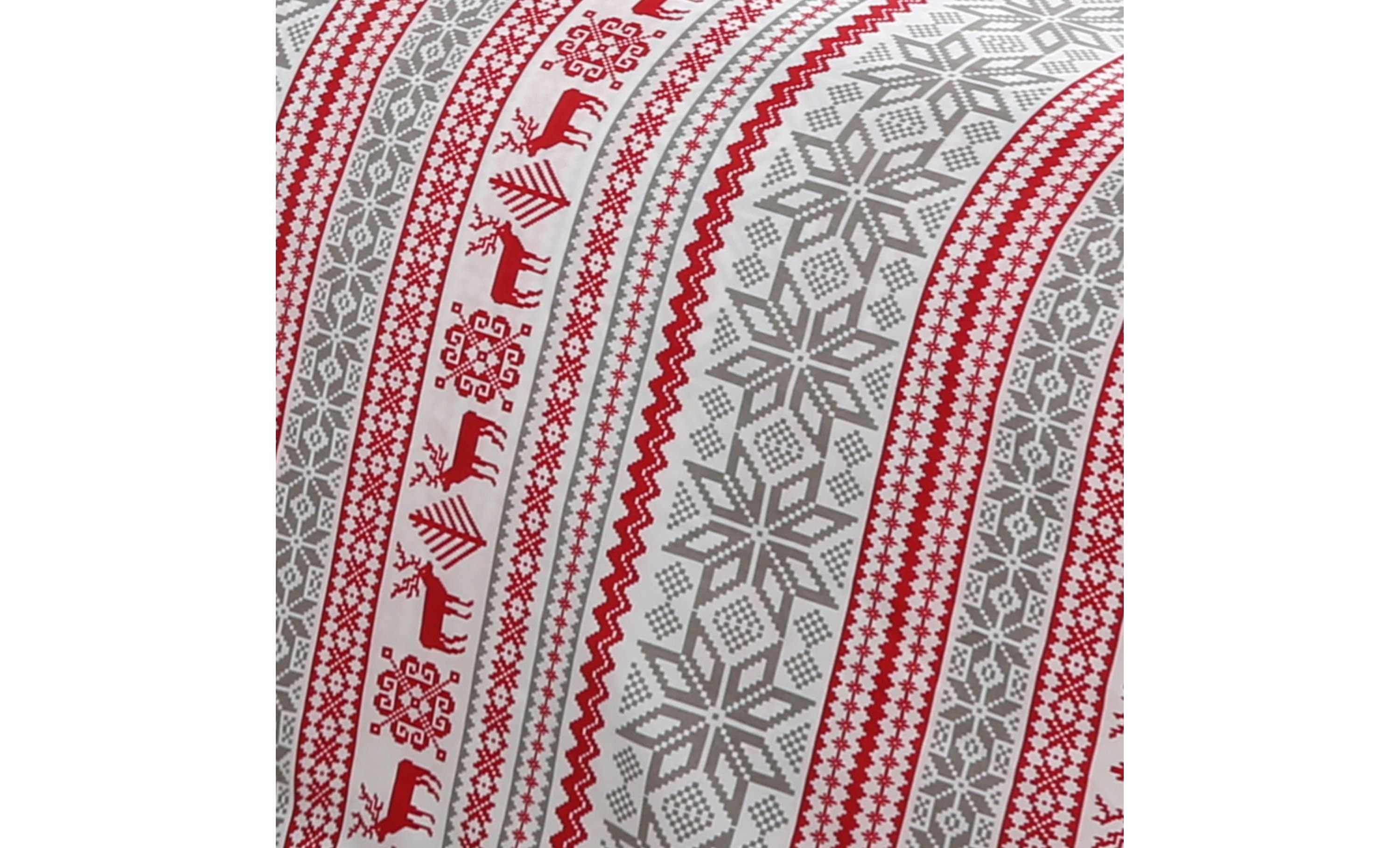 Ivy Grey/Red 2-piece Quilt Set
