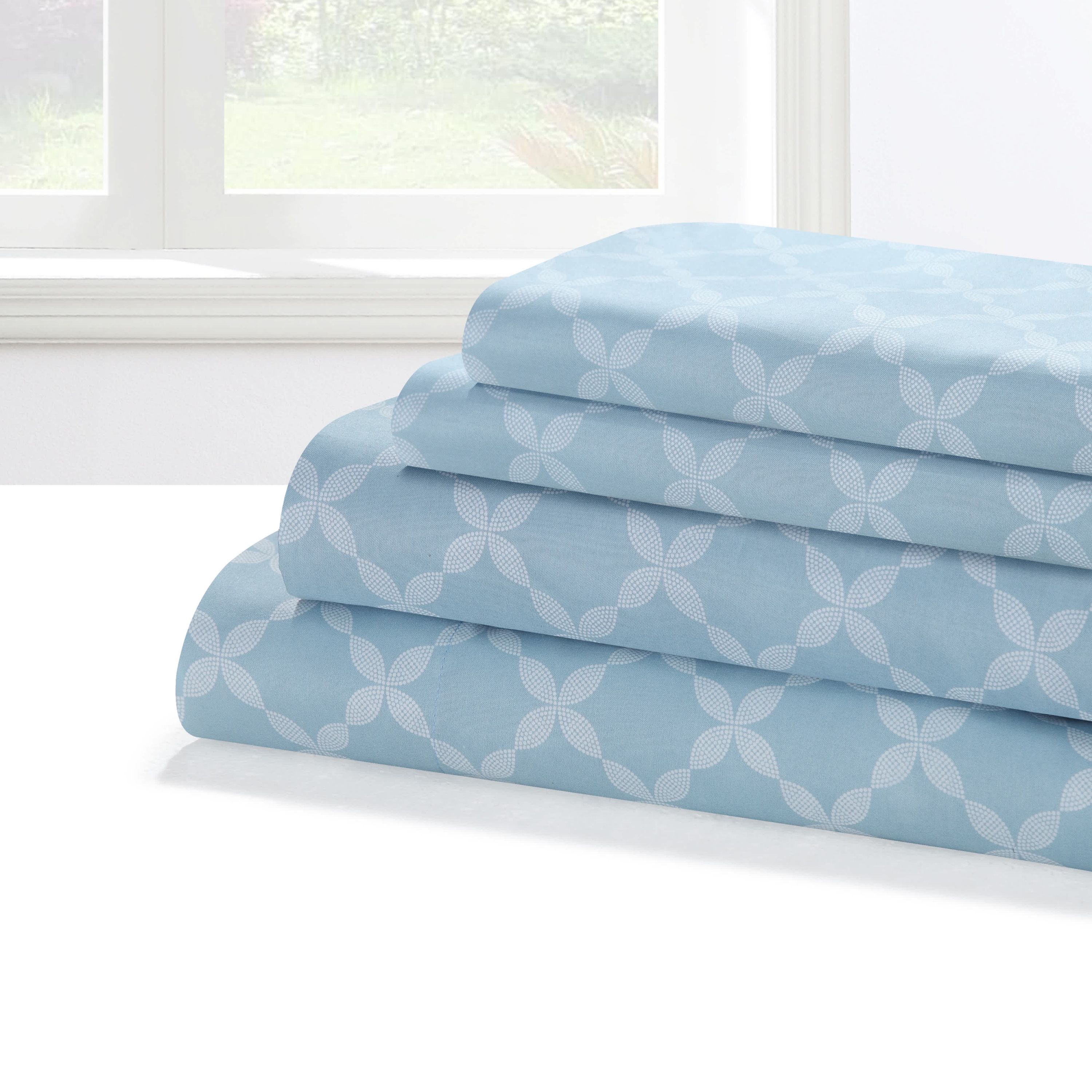 Cabin Plaid Microfiber 4-piece Shet Set King