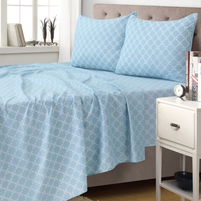 Cabin Plaid Microfiber 4-piece Shet Set King
