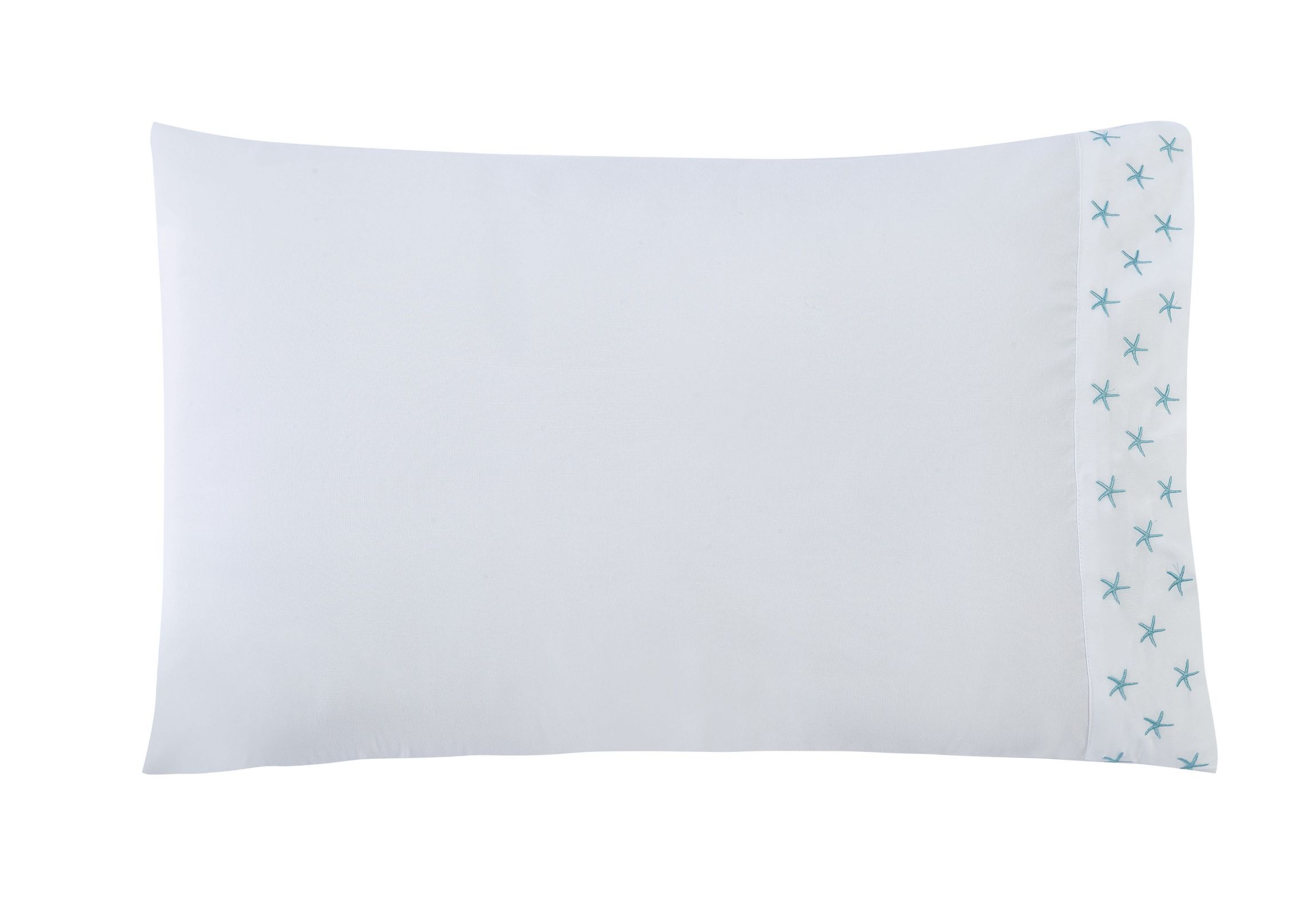 Mini Starfish Embroidered Pillowcase Pair