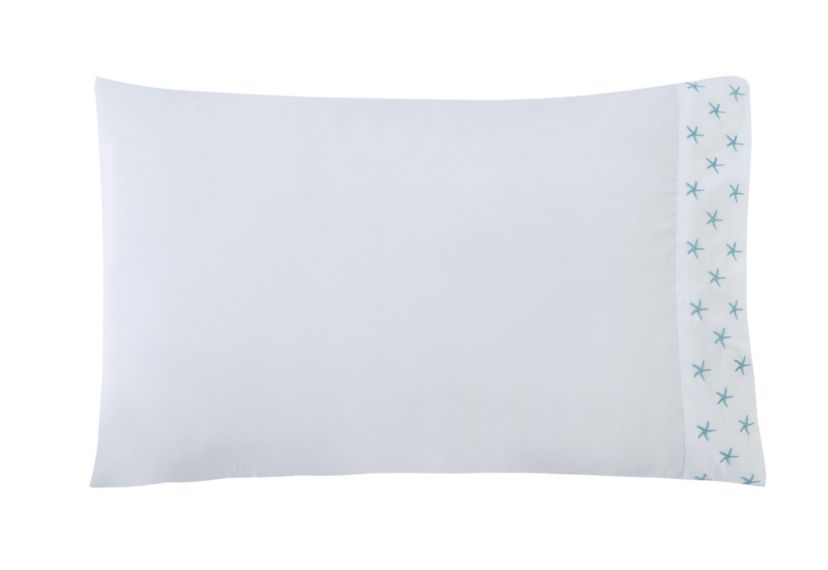 Mini Starfish Embroidered Pillowcase Pair