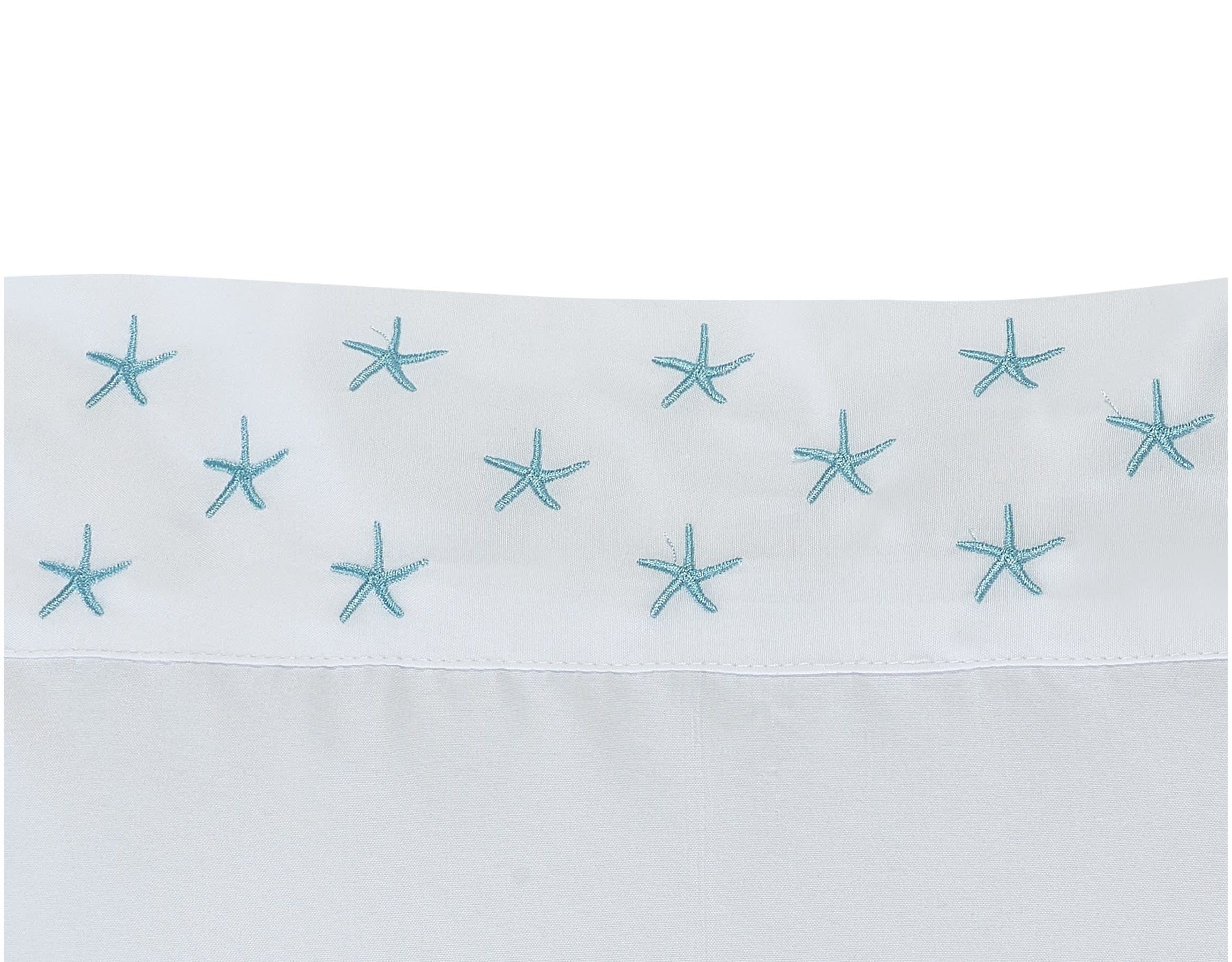 Mini Starfish Embroidered Pillowcase Pair