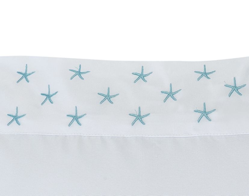 Mini Starfish Embroidered Pillowcase Pair