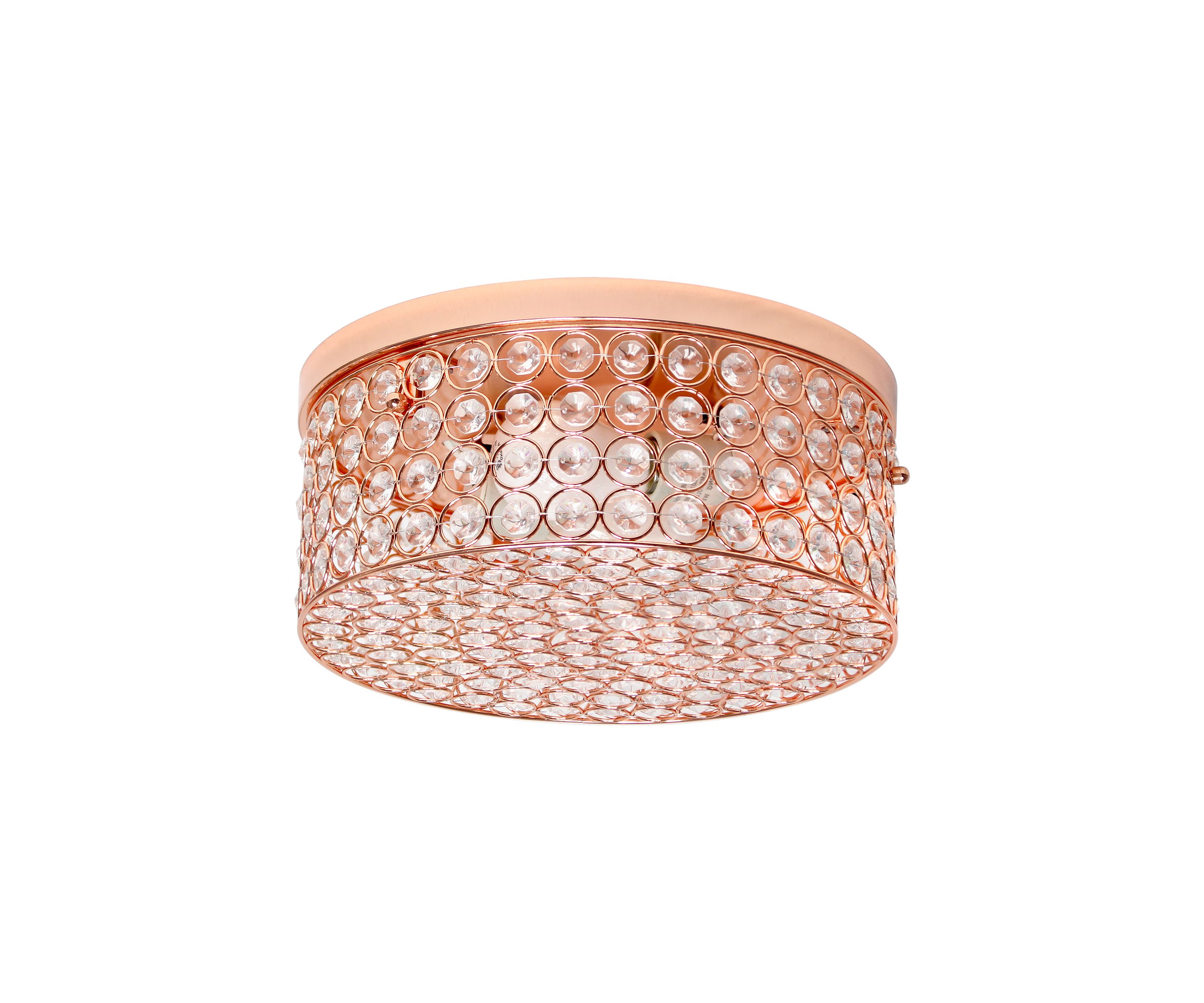 Elipse Crystal Round Flushmount