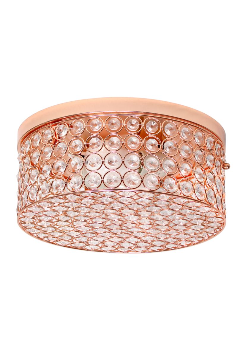 Elipse Crystal Round Flushmount