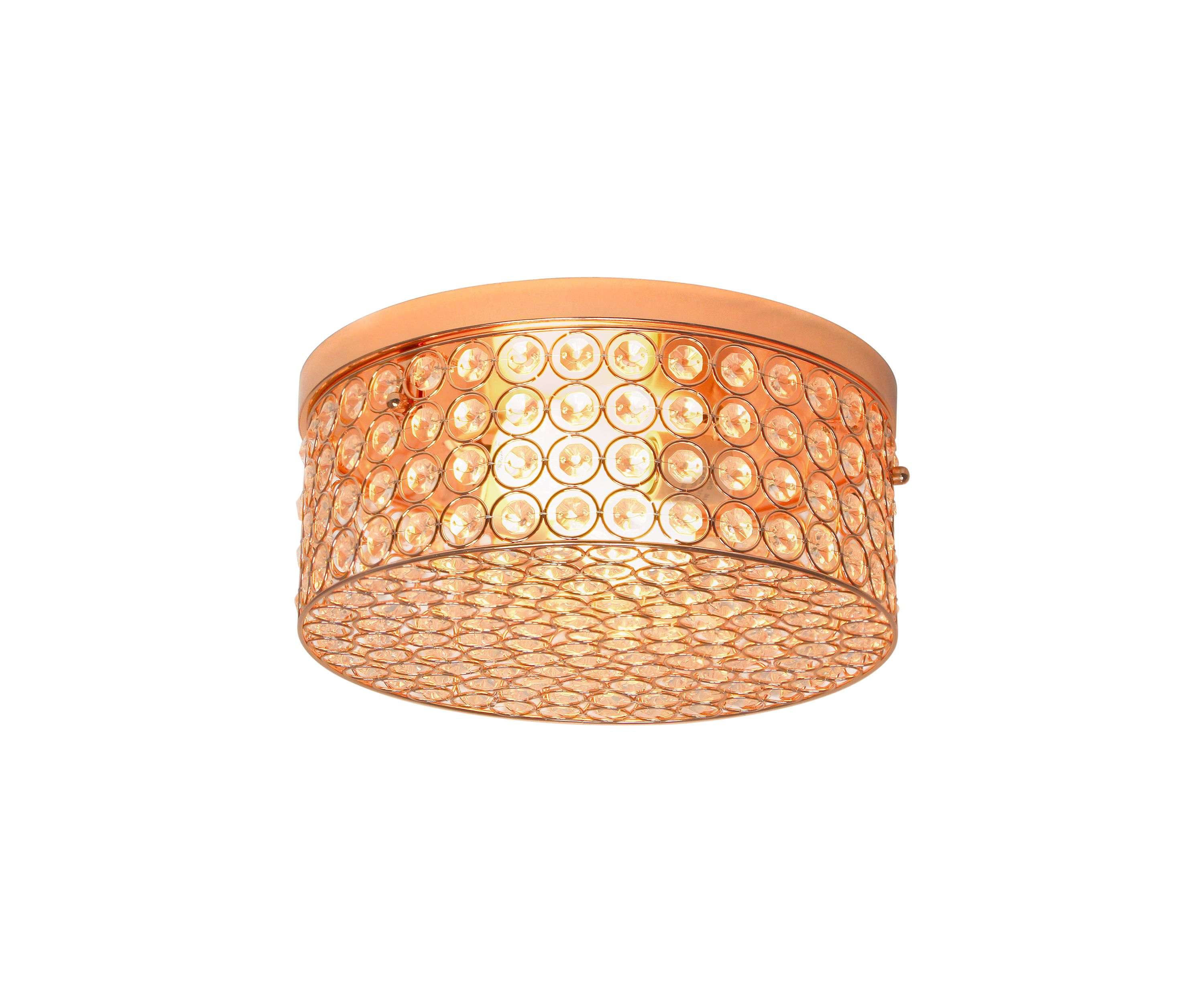 Elipse Crystal Round Flushmount