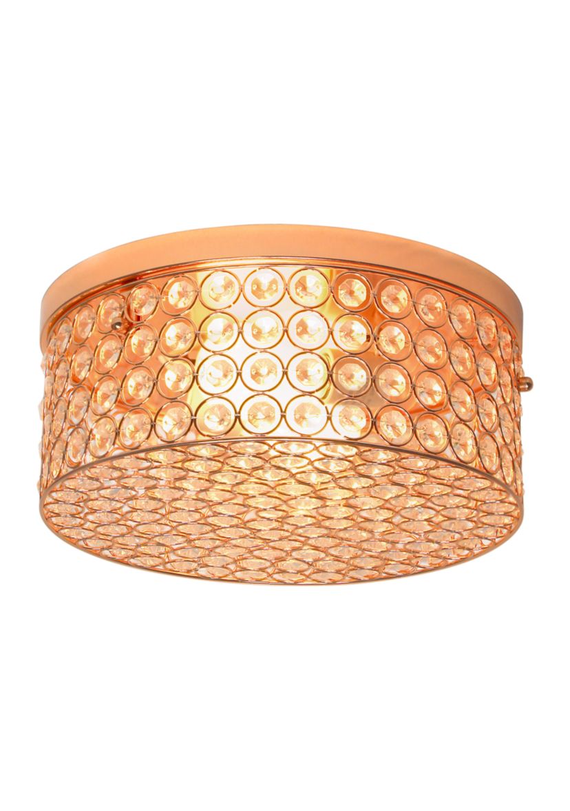 Elipse Crystal Round Flushmount