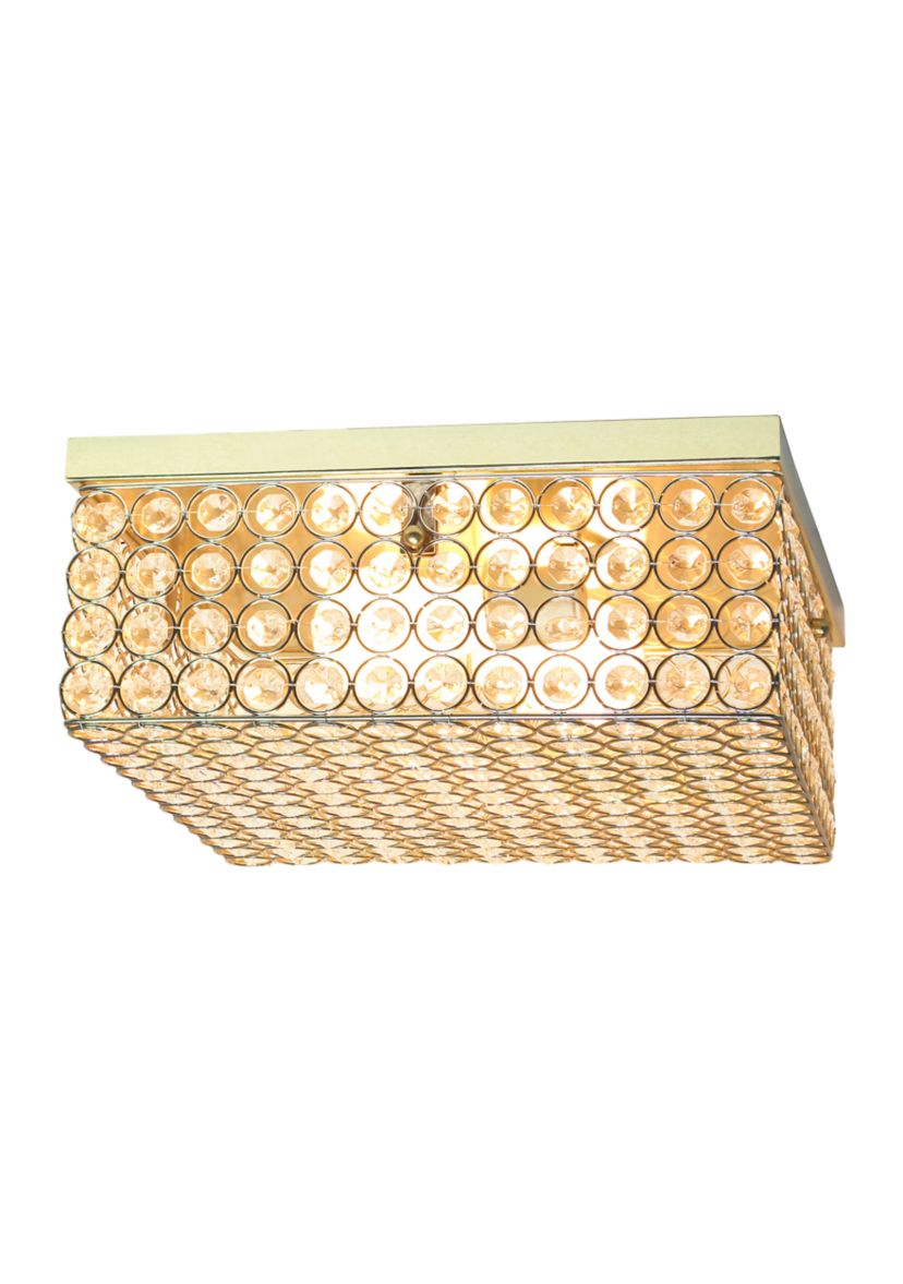 Elipse Crystal Square Flushmount