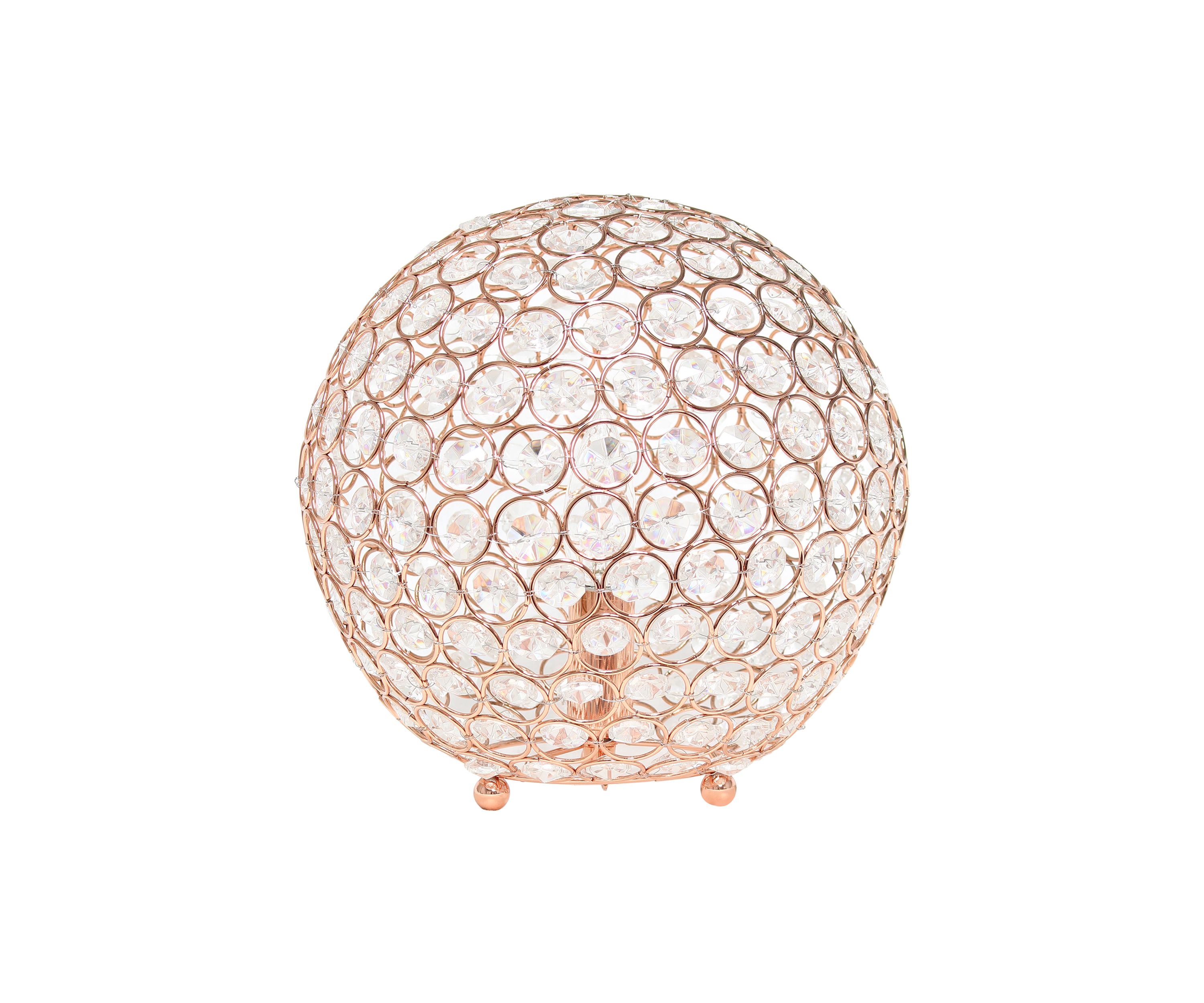 10 Inch Crystal Ball Sequin Table Lamp